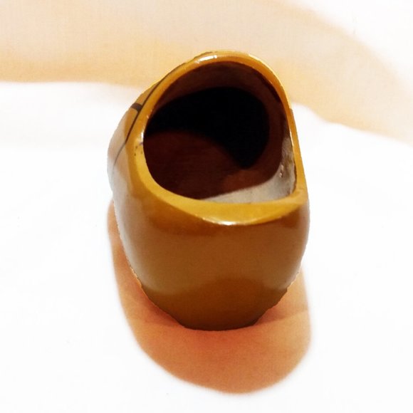 Vintage Dutch Decorative Hand Painted Wooden Clogs - Picture 6 of 16